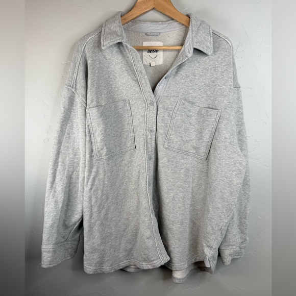 Aerie Lumberjane Oversized Fleece Shacket XL - Picture 4 of 11